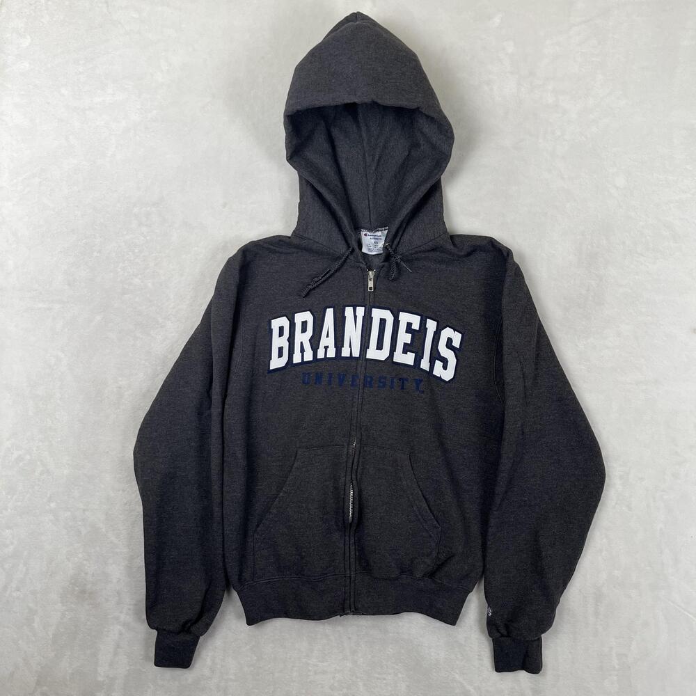 Brandeis University Judges Hoodie Sweatshirt Size XS Gray NCAA College Champion
